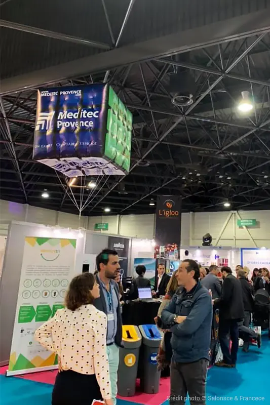 Cube 1m80 M&eacute;ditec Provence, Banque - Finance - Assurance, Cube, H&eacute;lium, Int&eacute;rieur, Salon