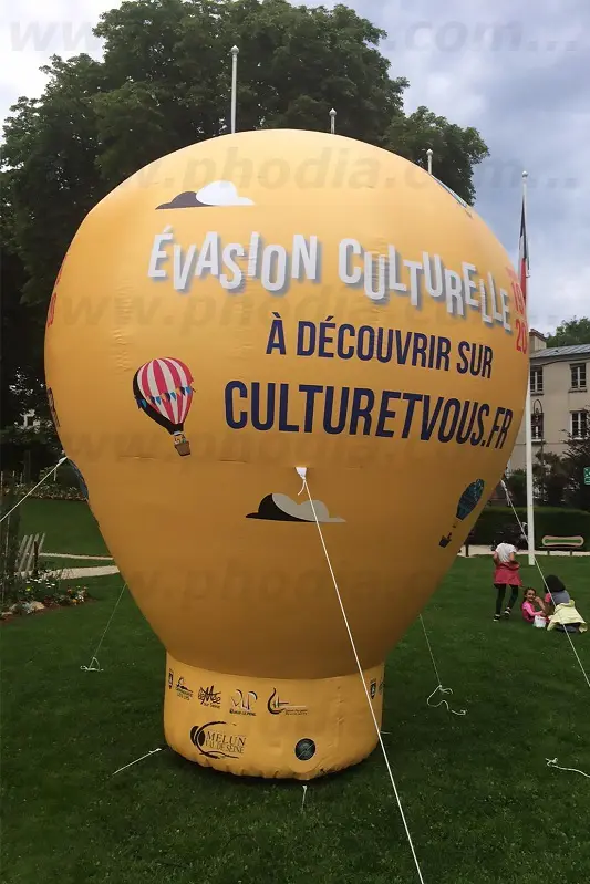 Montgolfi&egrave;re 4m Melun Val de Seine, Administration / Fonction publique, Auto-ventil&eacute;, Communication, Ext&eacute;rieur, Montgolfi&egrave;re, Montgolfi&egrave;re auto-ventil&eacute;e, Total covering