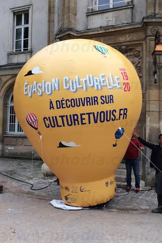 Montgolfi&egrave;re 4m Melun Val de Seine, Administration / Fonction publique, Auto-ventil&eacute;, Communication, Ext&eacute;rieur, Montgolfi&egrave;re, Montgolfi&egrave;re auto-ventil&eacute;e, Total covering