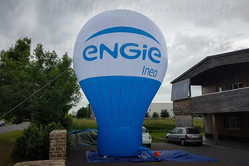 Montgolfi&egrave;re 8m Engie Ineo, Animation commerciale, Auto-ventil&eacute;, Communication, Ext&eacute;rieur, Industrie - Mat&eacute;riaux, Montgolfi&egrave;re, Montgolfi&egrave;re auto-ventil&eacute;e, Portes ouvertes