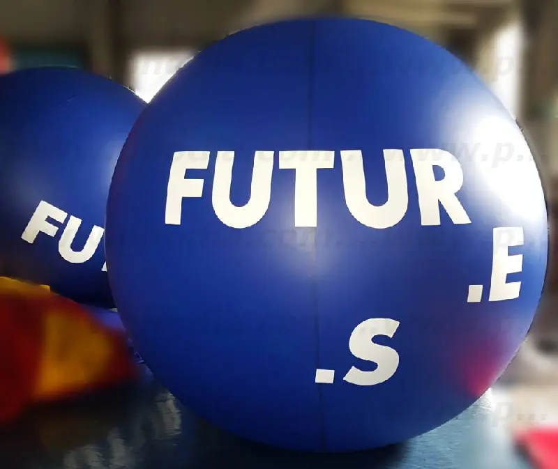 Ballon sur tr&eacute;pied 1m30 Futures Festival, Air, Ballon sur tr&eacute;pied (m&acirc;t 2m70), Communication, Ext&eacute;rieur, Festival / Concert, P280