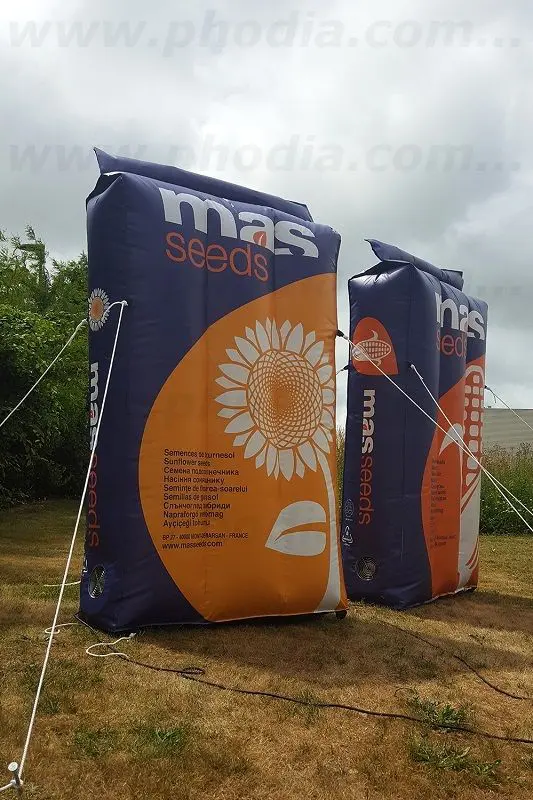 Sac Bl&eacute; 2m Maisadour Semences, Agroalimentaire - Alimentation, Auto-ventil&eacute;, Ext&eacute;rieur, Foire, forme sur mesure, Forme sur mesure (auto-ventil&eacute;)