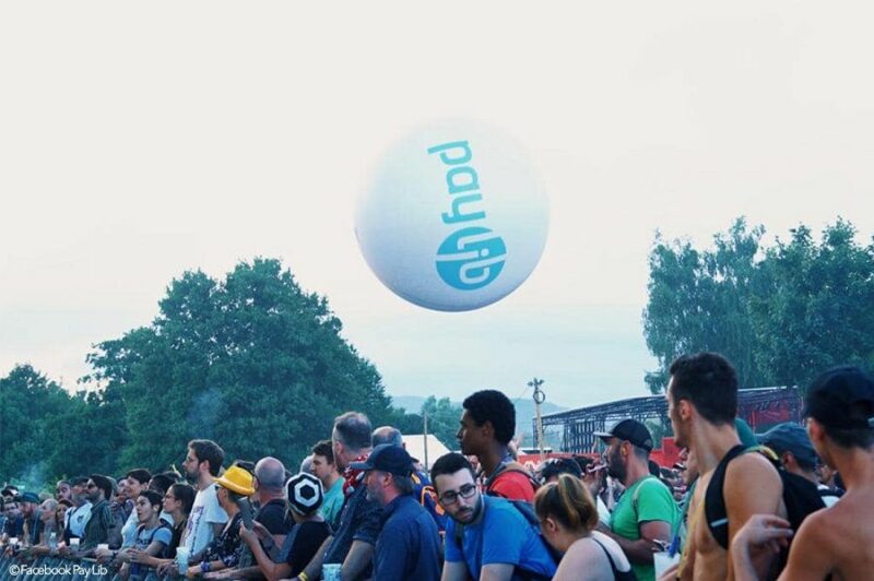 Ballon de foule 140 cm Pay Lib, Air, Autres, Ballon foule, Blanc, Culture - Spectacle, Extérieur, Festival / Concert, Informatique - Web, P2915