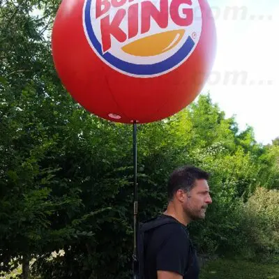 Ballon sac à dos 80 cm Burger King, Animation commerciale, Ballon sac à dos, Burger King, Communication, Intérieur, P485