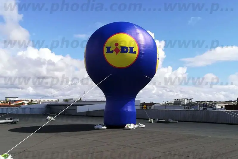 Montgolfi&egrave;re 6m Lidl, 4 faces, Auto-ventil&eacute;, Communication, Ext&eacute;rieur, Lidl, Montgolfi&egrave;re, Montgolfi&egrave;re auto-ventil&eacute;e