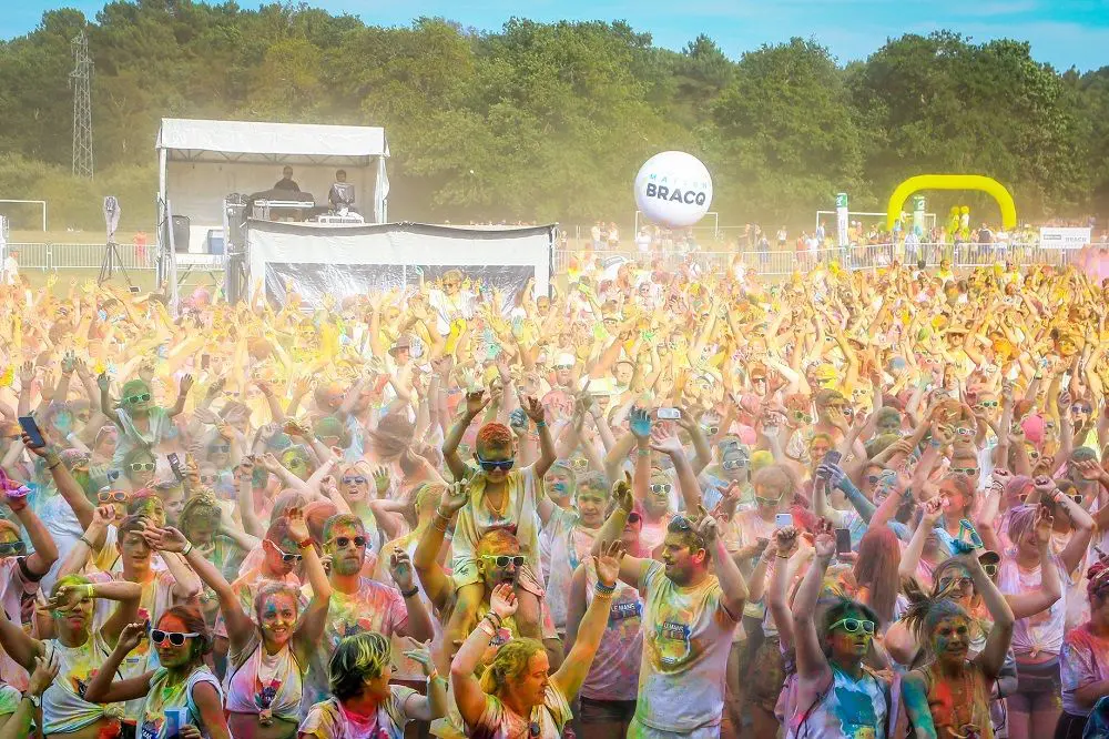 Ballon foule 120 cm Color Run, Air, Ballon foule, Blanc, Culture - Spectacle, &Eacute;v&eacute;nement sportif, Ext&eacute;rieur, Festival / Concert, Sport - Animation, blanc