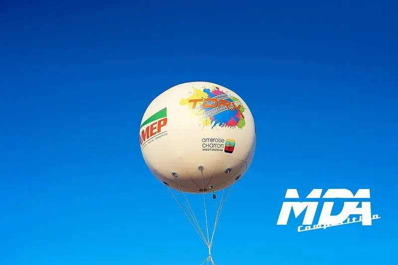 Sph&egrave;re 2m50 MDA Competition, 4 faces, Blanc, &Eacute;v&eacute;nement sportif, Ext&eacute;rieur, H&eacute;lium, Sph&egrave;re, Sport - Animation