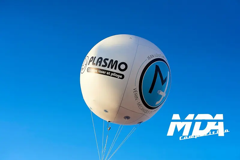 Sph&egrave;re 2m50 MDA Competition, 4 faces, Blanc, &Eacute;v&eacute;nement sportif, Ext&eacute;rieur, H&eacute;lium, Sph&egrave;re, Sport - Animation