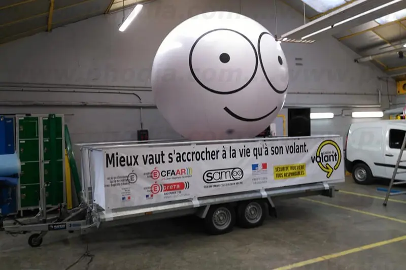 Sph&egrave;re 4m DDT 08 &ndash; Pr&eacute;fecture 51 sam h&eacute;lium, Administration / Fonction publique, Air, Blanc, &Eacute;v&eacute;nement sportif, Ext&eacute;rieur, Sph&egrave;re