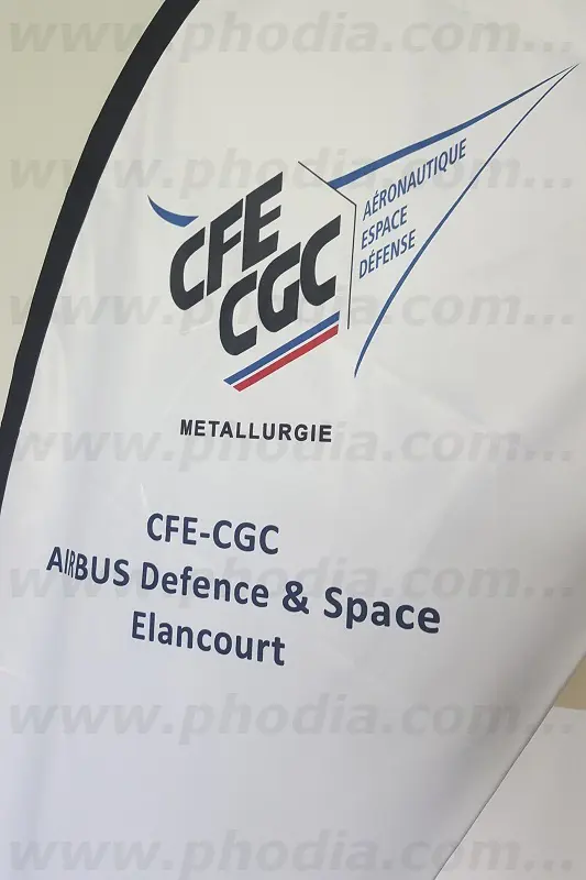 Drapeau goutte d&rsquo;eau WF180 airbus,Communication, Drapeau - Oriflamme, Industrie - Mat&eacute;riaux, Int&eacute;rieur