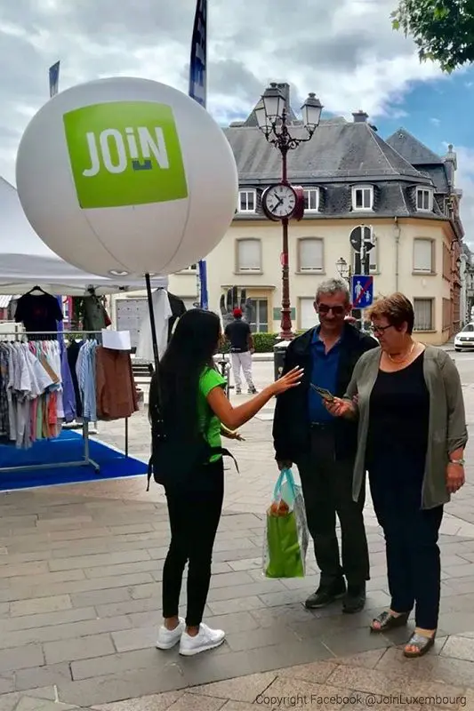 Ballon sac &agrave; dos 80 cm join, 80cm, Air, Animation commerciale, Ballon sac &agrave; dos, Blanc, Communication, Ext&eacute;rieur, Street marketing, T&eacute;l&eacute;communications