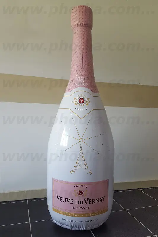 Bouteille champagne 1m80 Veuve du Vernay, Agroalimentaire - Alimentation, Air, Animation commerciale, Communication, Foire, Int&eacute;rieur, PLV (air), Portes ouvertes, Salon, S&eacute;minaire / Convention