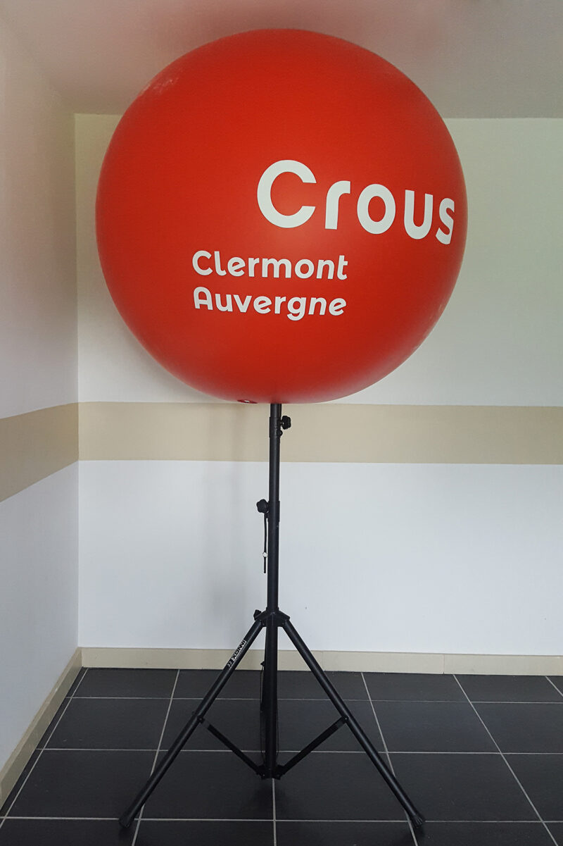 Ballon sur trépied CROUS Clermont Auvergne 1m20, Air, Ballon sur trépied (mât 2m70), Enseignement, formation, Intérieur, P485, Salon