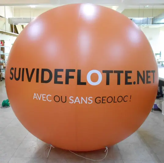 Masphère flotauto 1m80, Air, Ballon sur mât 6m, Blanc, Flotauto (Paris), Intérieur, Lumineux