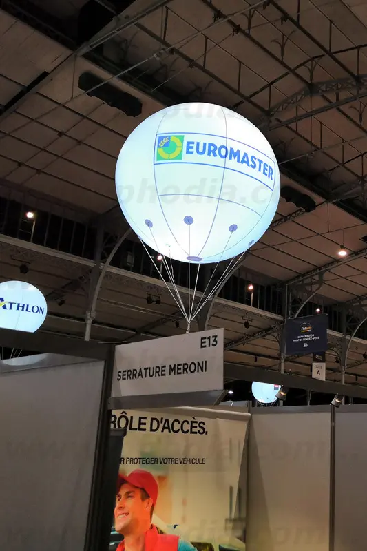 Masphère flotauto 1m80, Air, Ballon sur mât 6m, Blanc, Flotauto (Paris), Intérieur, Lumineux