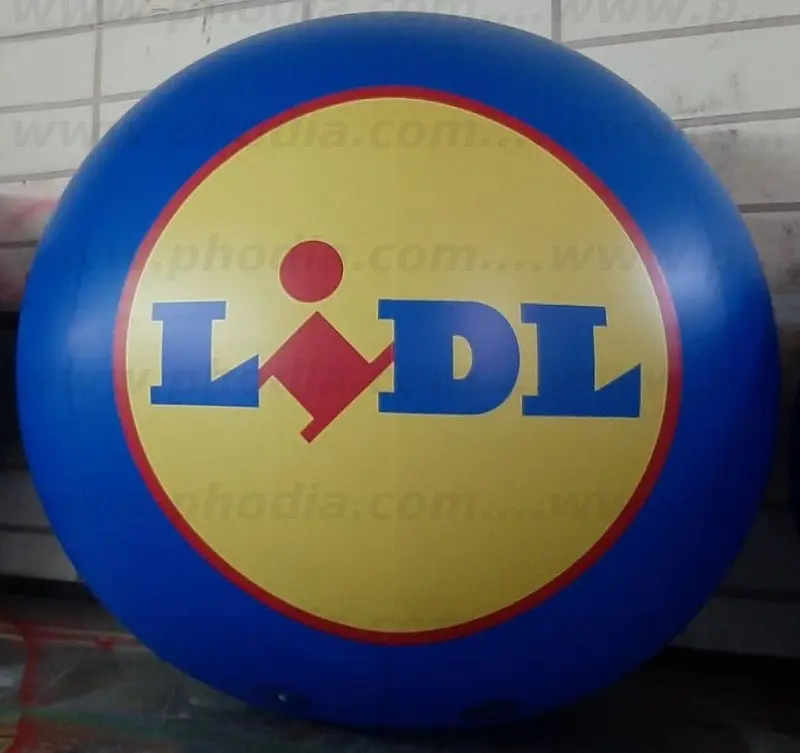 Sph&egrave;re ouverture Lidl Le Tignet 2m50, Communication, Ext&eacute;rieur, GMS, H&eacute;lium, Lidl, Ouverture magasin, P293, Sph&egrave;re