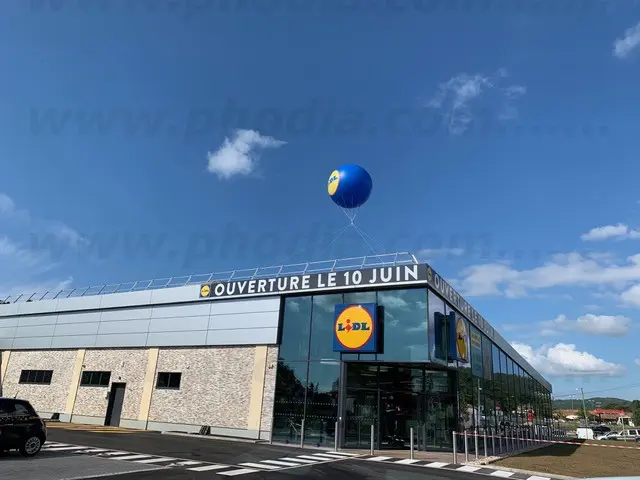 Sph&egrave;re ouverture Lidl Le Tignet 2m50, Communication, Ext&eacute;rieur, GMS, H&eacute;lium, Lidl, Ouverture magasin, P293, Sph&egrave;re