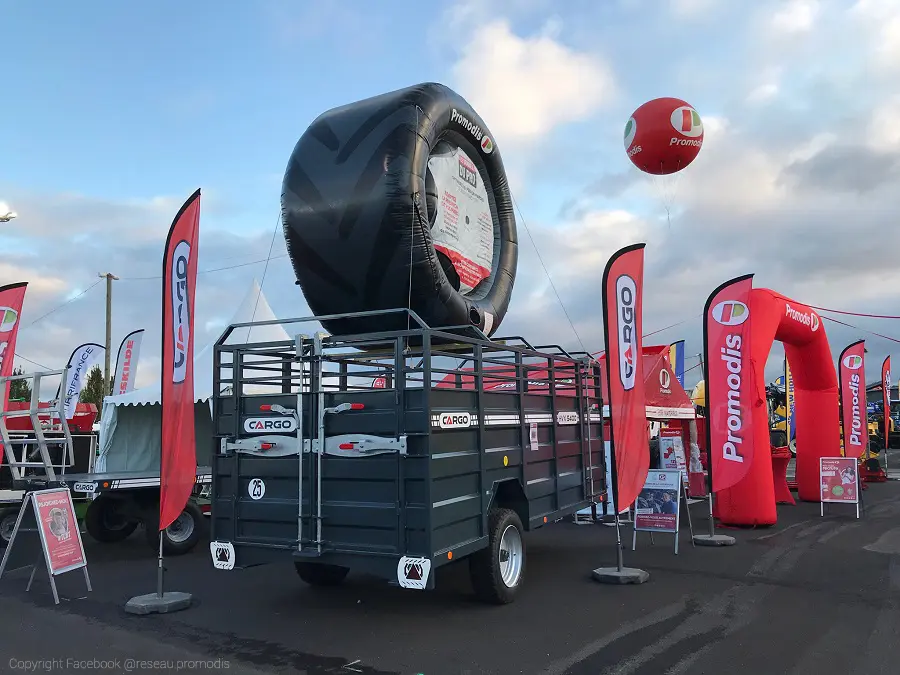 Sph&egrave;re promodis 2m50, 3 faces, Autres, Ext&eacute;rieur, Foire, H&eacute;lium, P485, Salon, Sommet de l'&eacute;levage, Sph&egrave;re