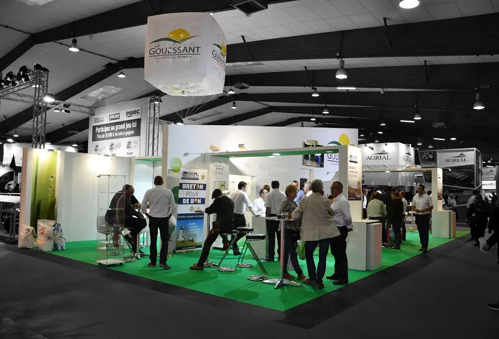 Cube le gouessant 2m, 4 faces, Agroalimentaire - Alimentation, Blanc, Cube, H&eacute;lium, Int&eacute;rieur, Salon