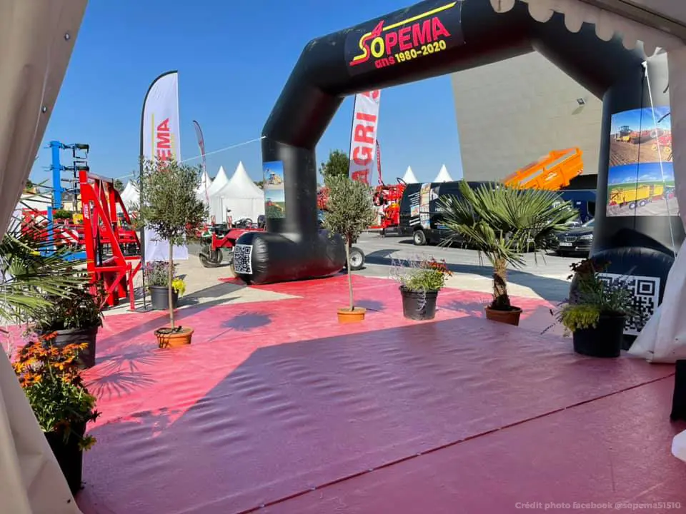 Arche sopema 6m, Auto-ventil&eacute;, Ext&eacute;rieur, Foire, Industrie - Mat&eacute;riaux, Noir, Transport - Logistique