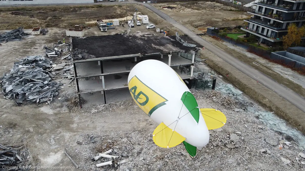 avenir deconstruction, dirigeable 6m, h&eacute;lium