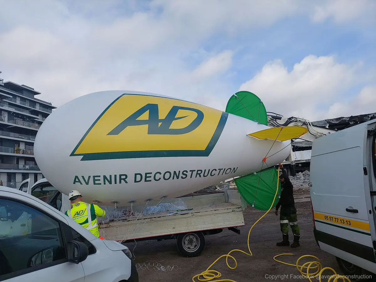 avenir deconstruction, dirigeable 6m, h&eacute;lium