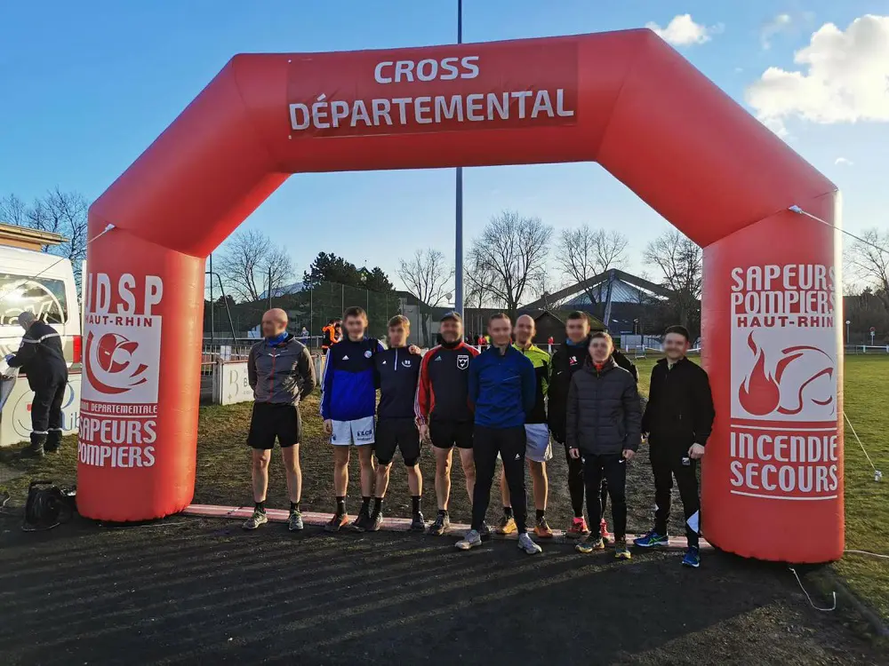 Administration / Fonction publique, Arche 4m, Auto-ventil&eacute;, &Eacute;v&eacute;nement sportif, Ext&eacute;rieur, sapeurs pompiers, haut-rhin, cross d&eacute;partemental