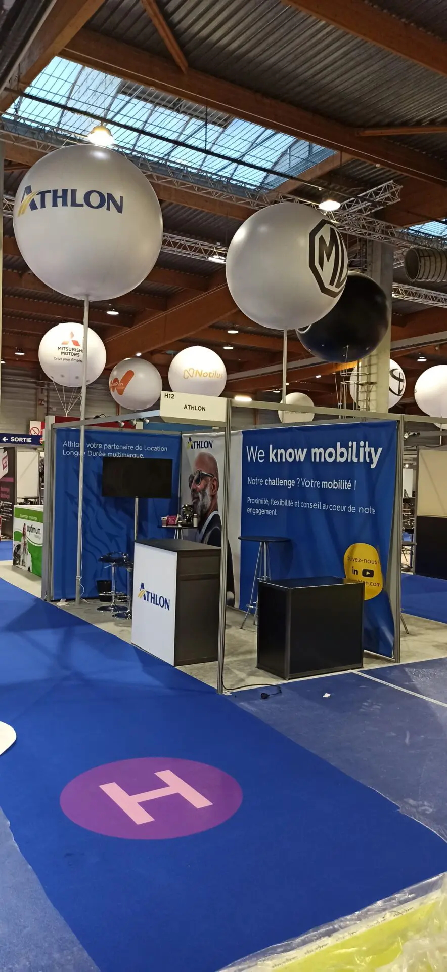 Athlon salon flotauto masph&egrave;re 1m80