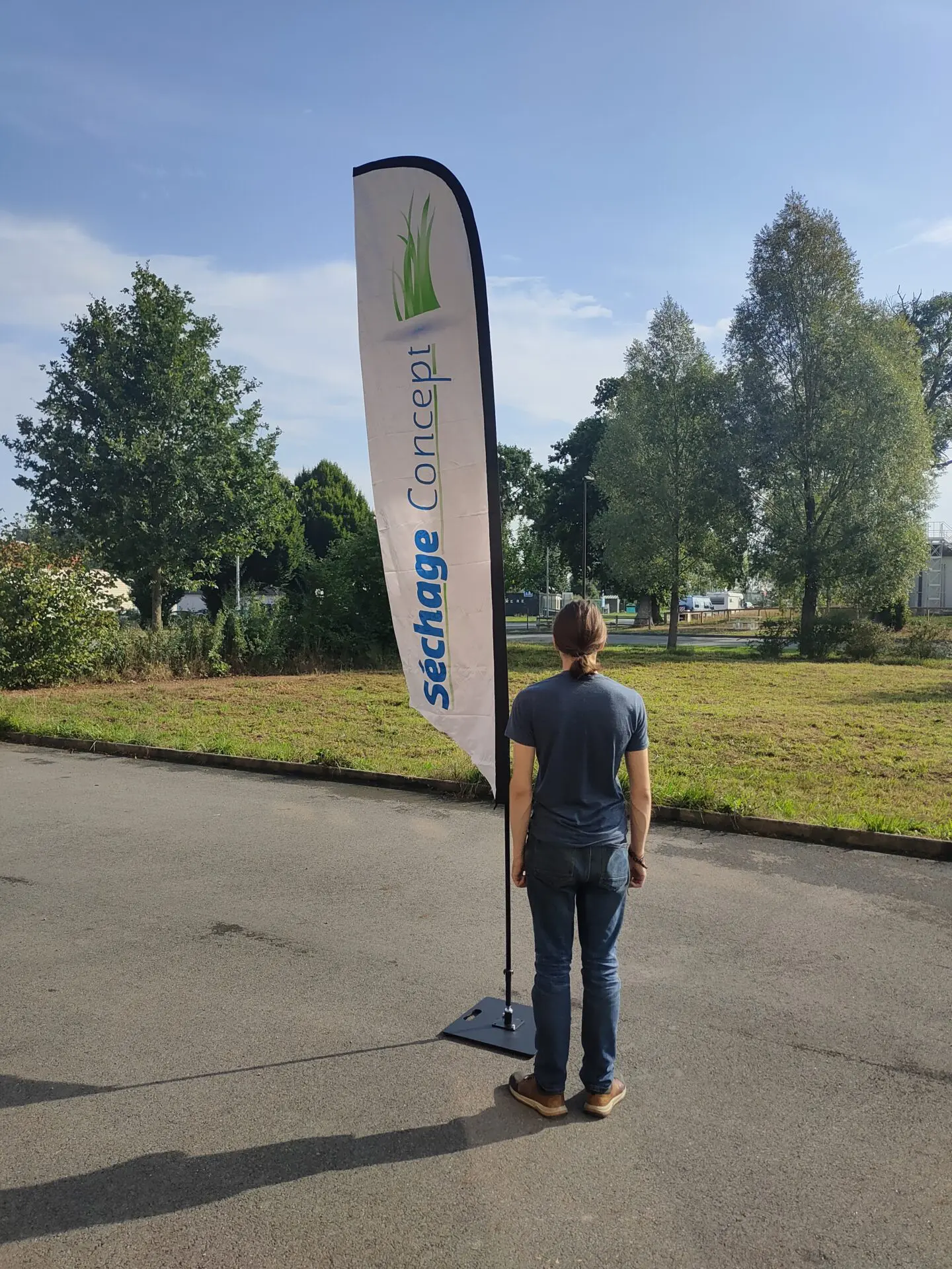 drapeau, s&eacute;chage concept, 3m50