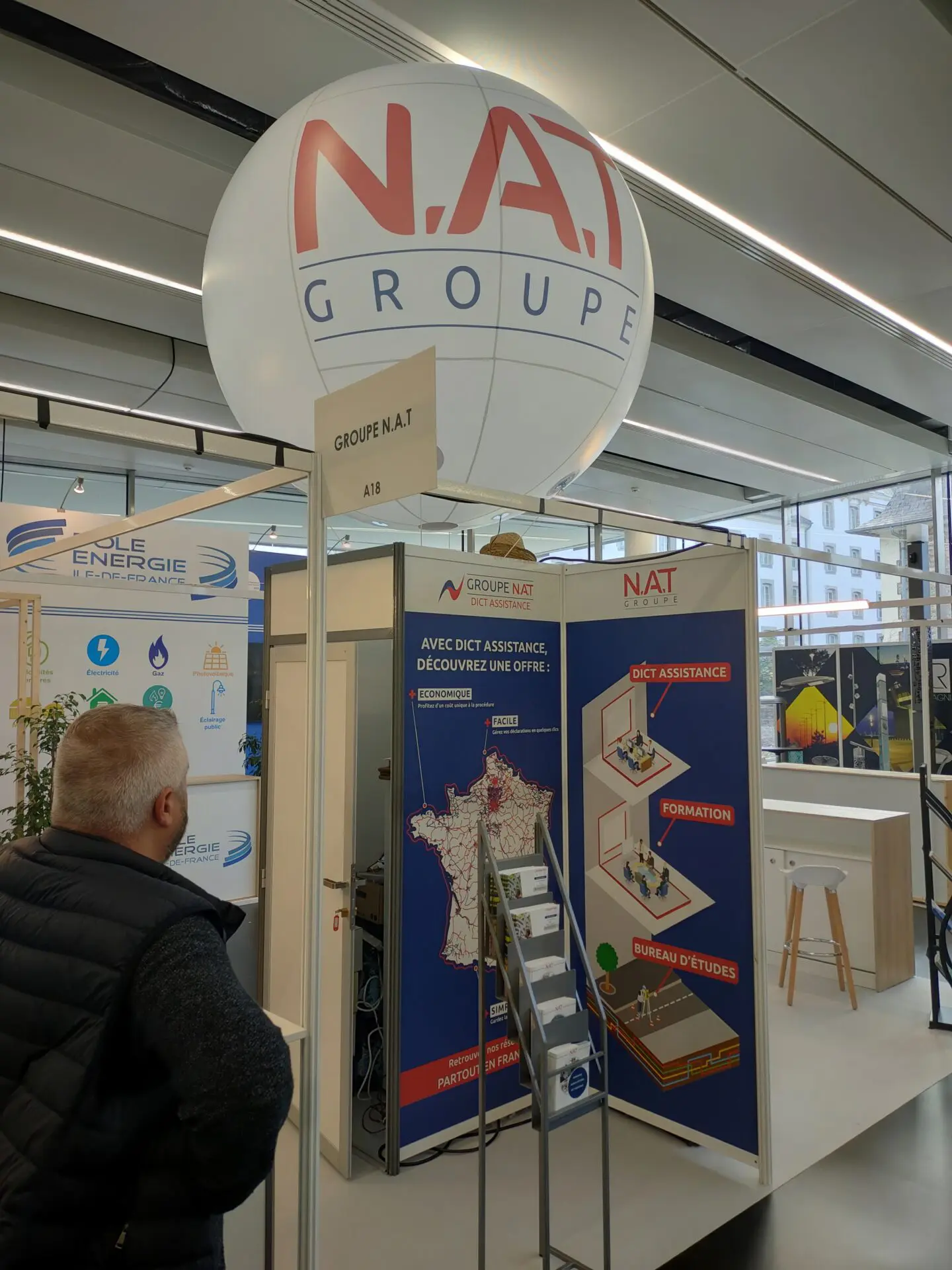 sph&egrave;re, h&eacute;lium, nat groupe,180 cm, carrefour de l'eau