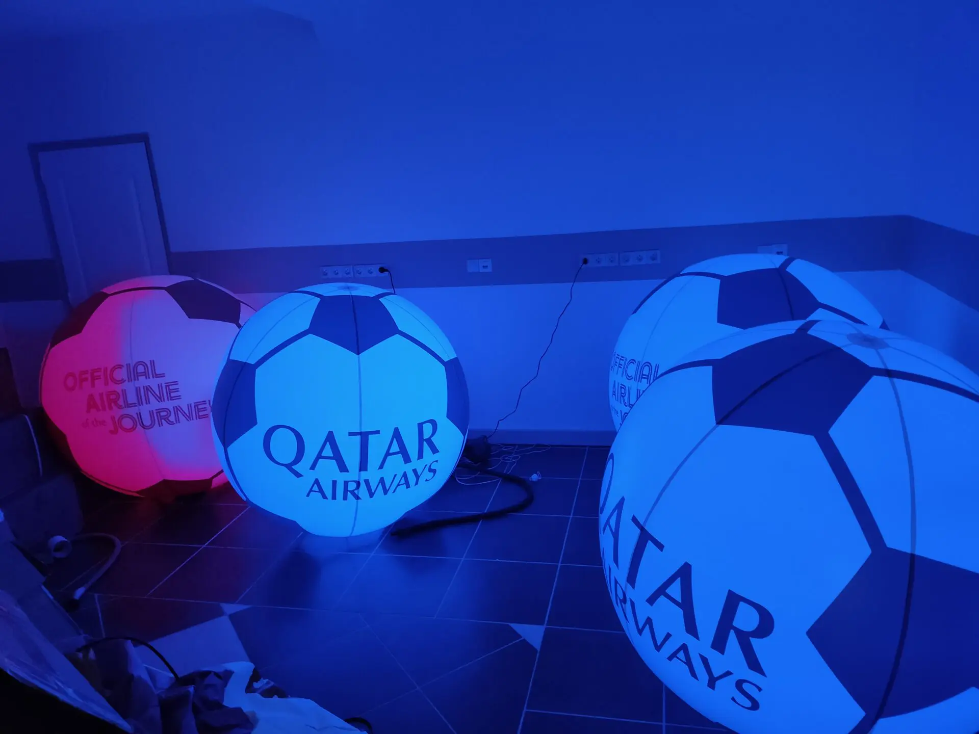 Ballon de foule 1.20m pour un &eacute;v&eacute;nement &agrave; doha au qatar.
