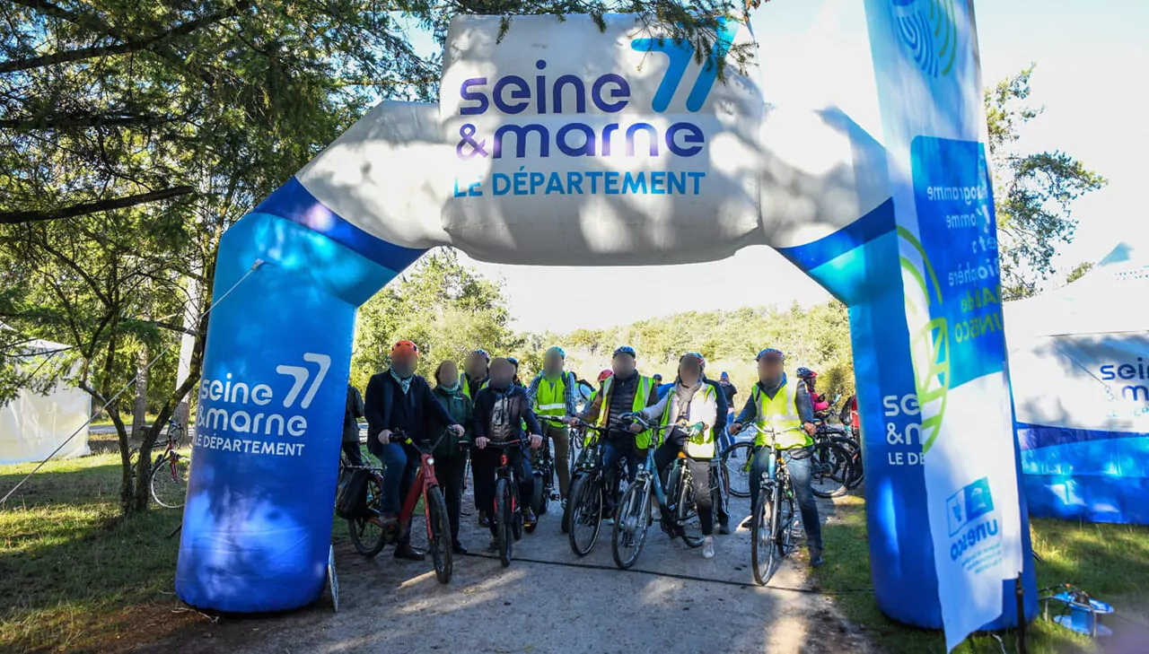 Arche 3x2.4m d&eacute;part &eacute;v&eacute;nement sportif seine et marne d&eacute;partement