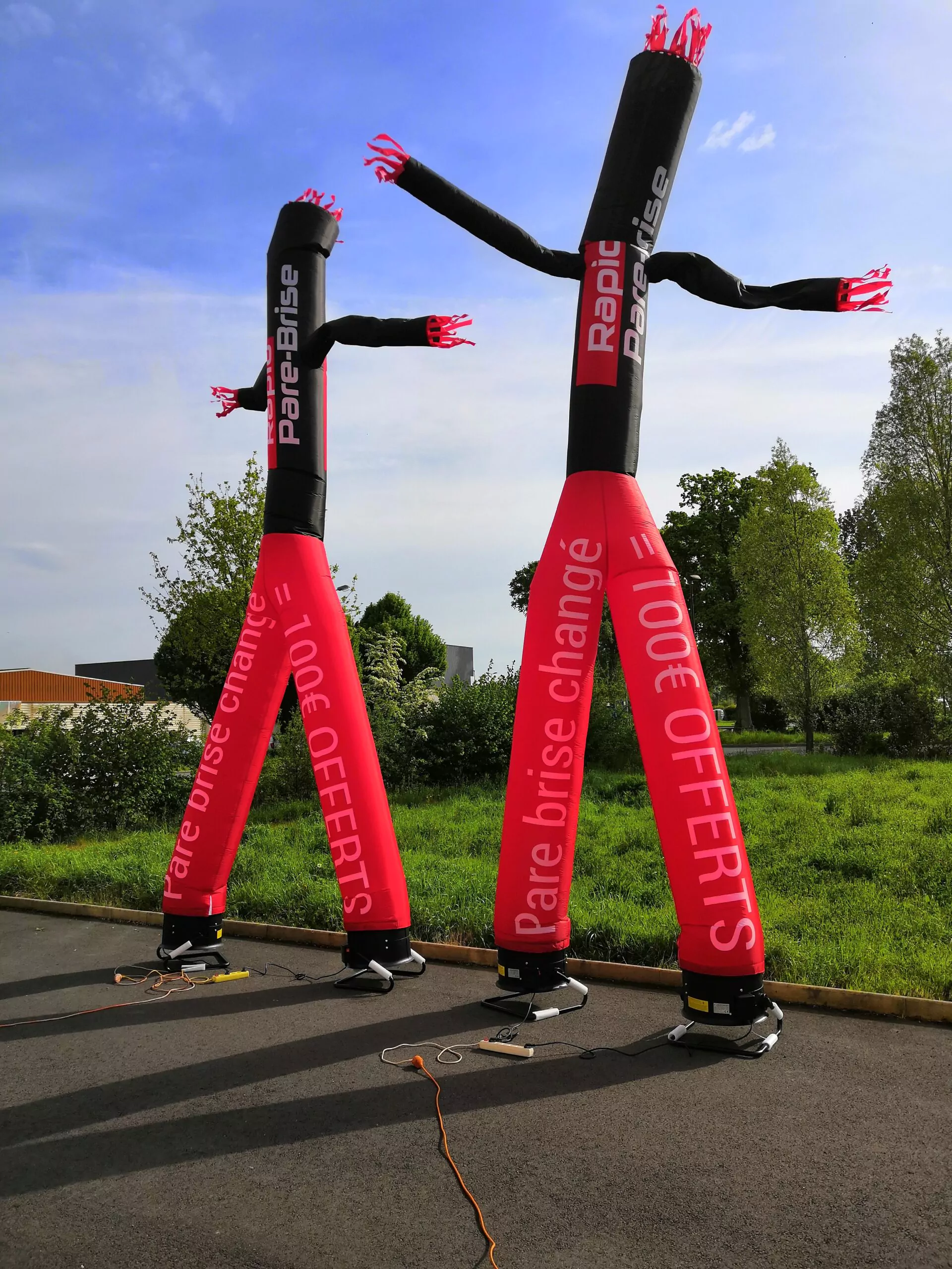 Skydancer de 5m 2 bras et 2 jambe pour rapid pare brise