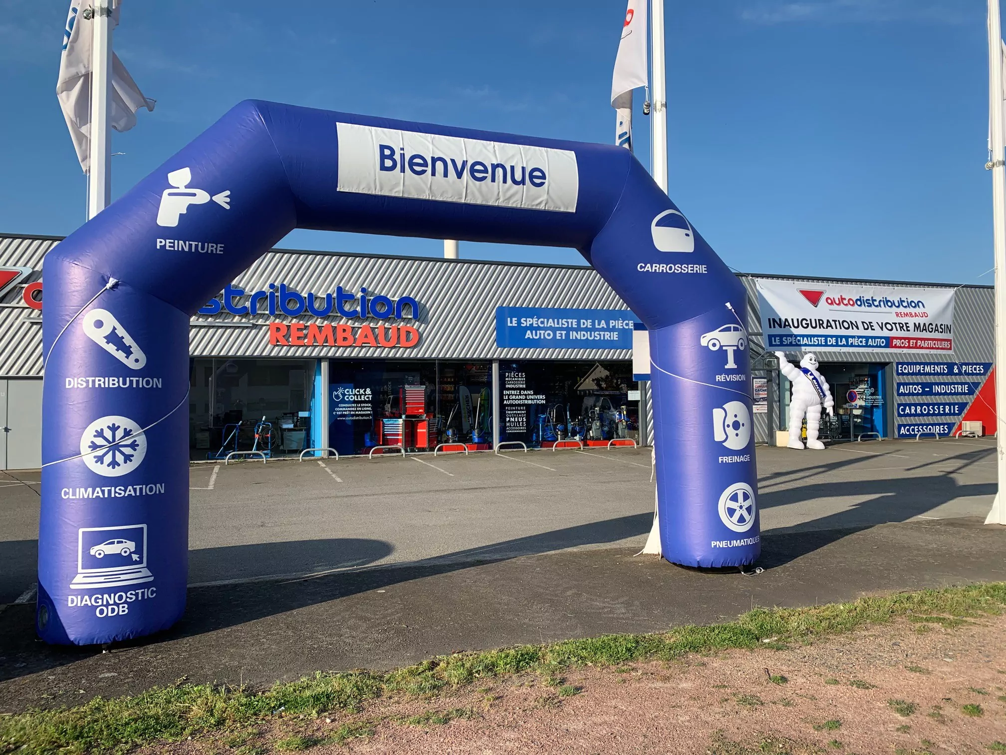 arche 4x3m auto distribution Rembaud