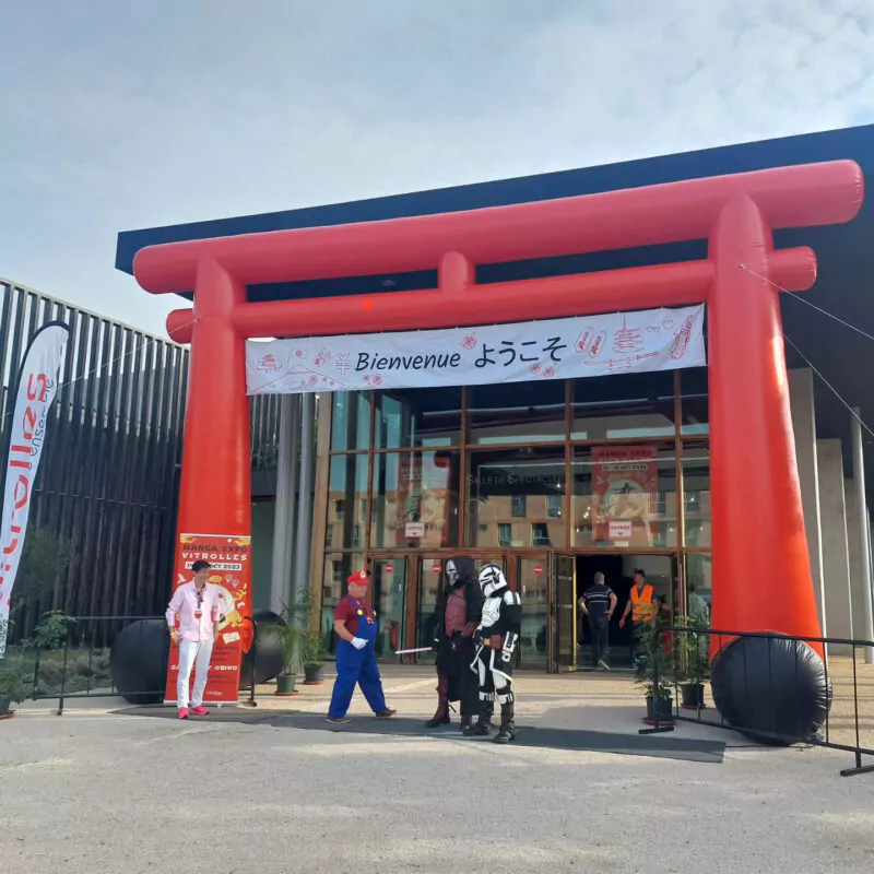 torii japonais gonflable
