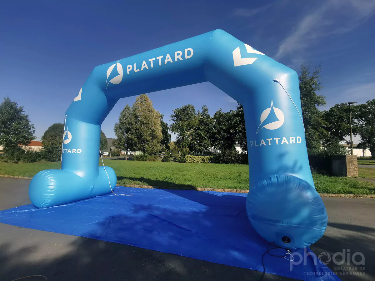 arche gonflable pour depart d'une coruse &agrave; pied