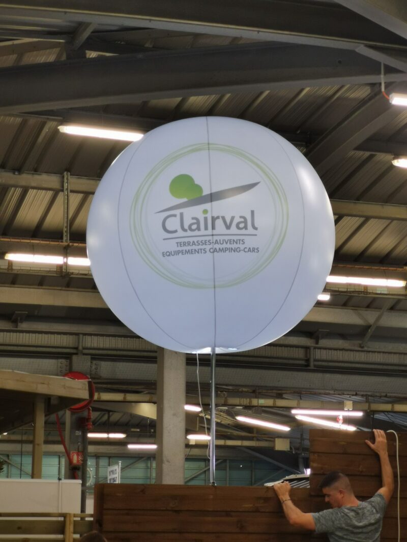 ballon air geant publicitaire avec système lumineux