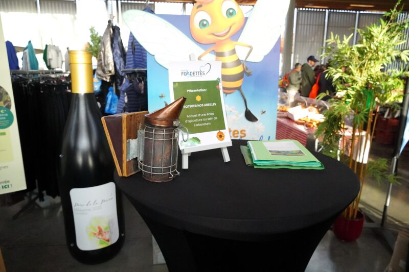 plv gonflable sur stand d'exposition
