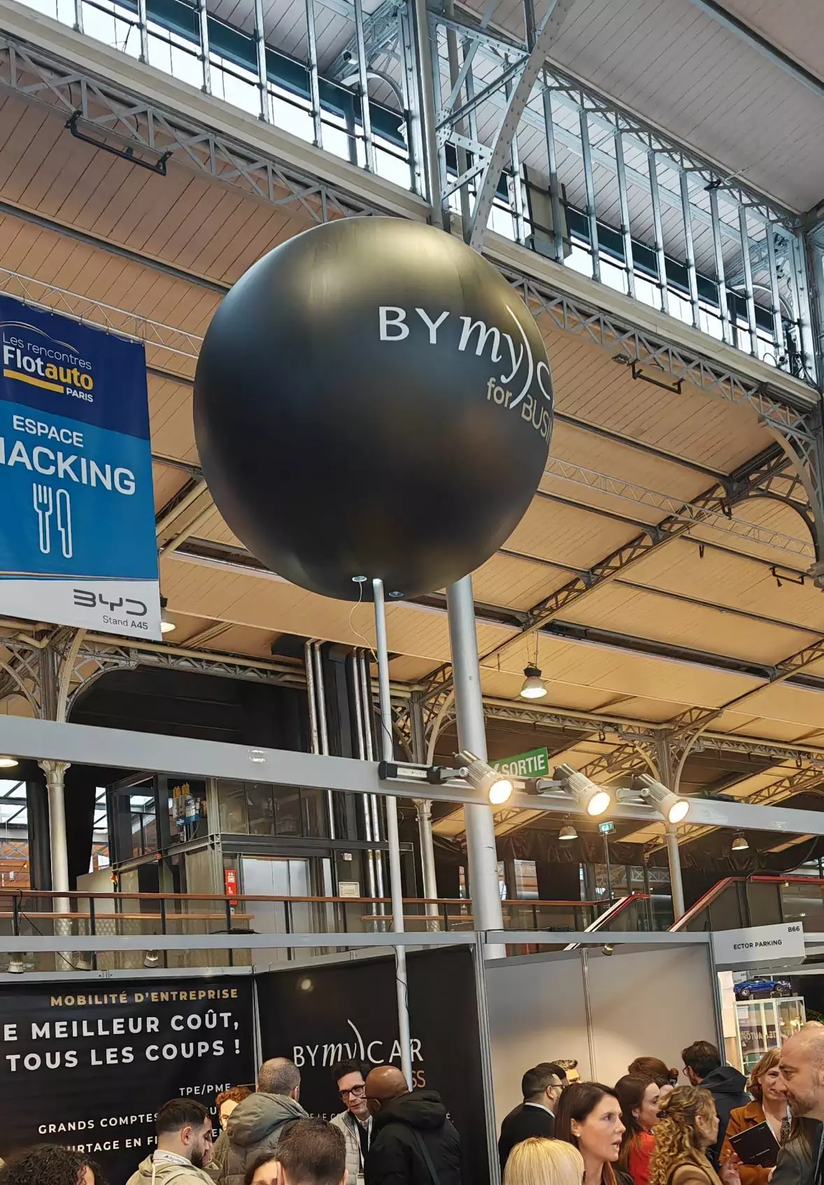 masph&egrave;re 1.60m noir by my car salon flotauto