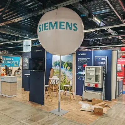 Masph&egrave;re ballon PVC sur mat sans h&eacute;lium 1m60 produit pub gonflable