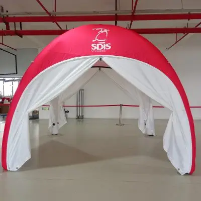 tente air captif SDIS Calvados par phodia agence publicit&eacute; et marketing gonflable