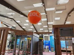 Sph&egrave;re 1m60 salon foire communication &eacute;v&eacute;nementiel publicit&eacute; gonflable salon Artibat Rennes