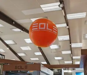 Sph&egrave;re 1m60 salon foire communication &eacute;v&eacute;nementiel publicit&eacute; gonflable salon Artibat Rennes